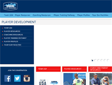 Tablet Screenshot of playerdevelopment.usta.com