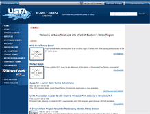Tablet Screenshot of metroregion.usta.com