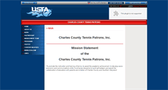 Desktop Screenshot of charlescountytennispatrons.usta.com