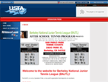 Tablet Screenshot of berkeleyjuniortennisleague.usta.com