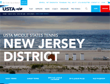 Tablet Screenshot of newjersey.usta.com